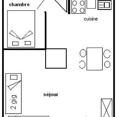 Le Nanda Devi - 2 Pieces 5 Pers - Le Nanda Devi - 105nd- Plagne Centre Mae-8894 شقة *