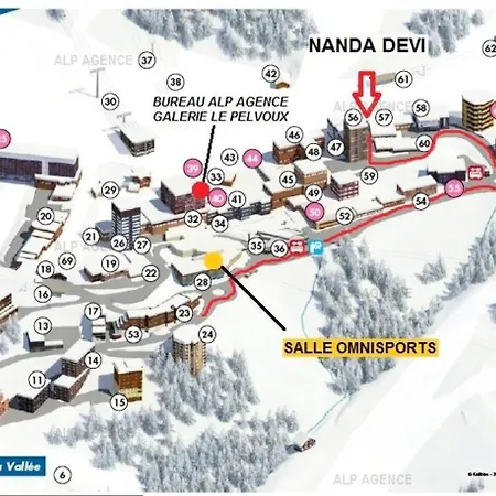 Appartement Le Nanda Devi - 2 Pieces 5 Pers - Le Nanda Devi - 105nd- Plagne Centre -wifi Mae-8894